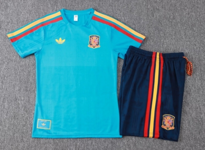 2026 Spain 26 blue retro model training kit player version S-4XL